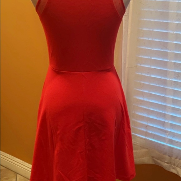 H&M| Women’s Red Sleeveless A-Line Dress Small - Picture 4 of 4